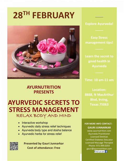 Ayurvedic Secrets To Stress Management Feb 2017 Ayurnutrition