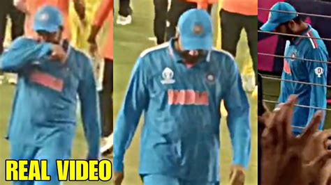 Watch Rohit Sharma Crying After India Lost Worldcup Final Against