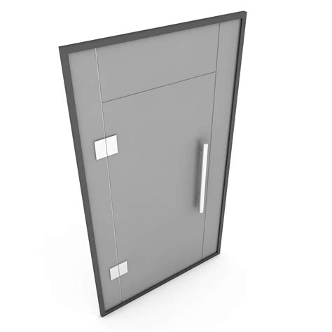 Office Glass Door 02 - 3D Model by nvere