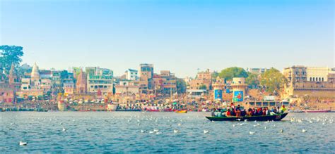 140 Panoramic View Of Ganges River During The Morning Stock Photos