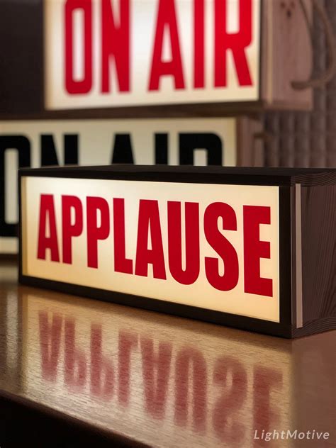 Applause Light Box Light Up Sign Illuminated Applause Sign Etsy Canada