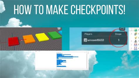 How To Make Checkpoints In Roblox First Video Youtube