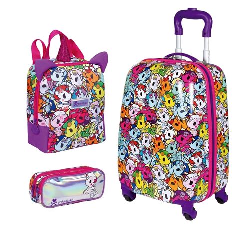 Kit Mochila Bordo Viagem Malinha Infantil Mala Abs 360o Tam G Escolar