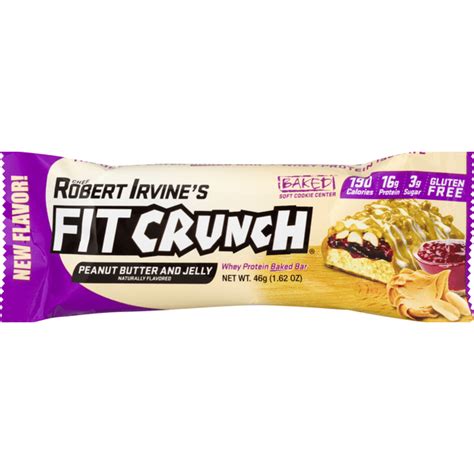 Fit Crunch Peanut Butter And Jelly Whey Protein Baked Bar Wholelotta Good