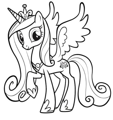 My Little Pony Cadence Coloring Pages