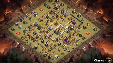 Town Hall 11 Th11 Anti Edrag With Link 7 2019 War Base