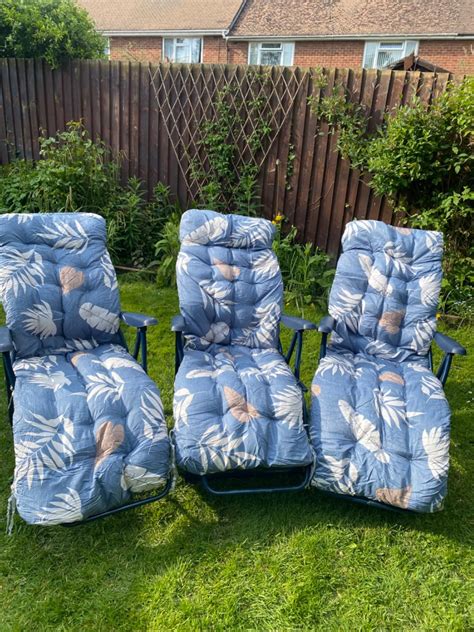 Wildfun Sun Lounger Cushions Only Cm Garden Sunlounger