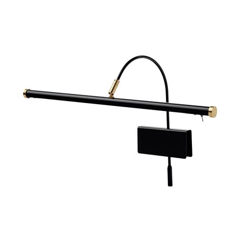 19 LED Grand Piano Lamp With Dimmer Black Brass Accents Overstock