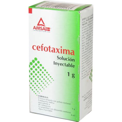 CEFOTAXIMA 1 GR 4 ML IV SOLUCION INYECTABLE Farmapronto