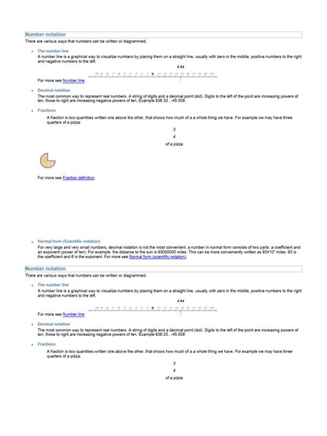 Z Number Notation Pdf Numbers Decimal