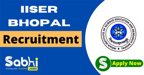 Iiser Bhopal Jobs Notification Apply Online For Junior Research