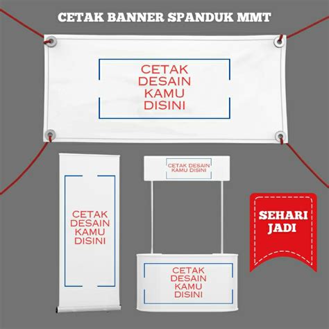 Jual Cetak Banner Spanduk Backdrop MMT Custom Desain Sehari Jadi