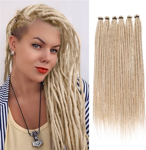 Leeven 18 Inch Blonde Synthetic Dreadlock Extensions 20 Strands Single