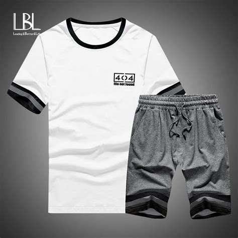 2020 Summer Men Set New Tracksuits Casual Sportswear Clothes Men