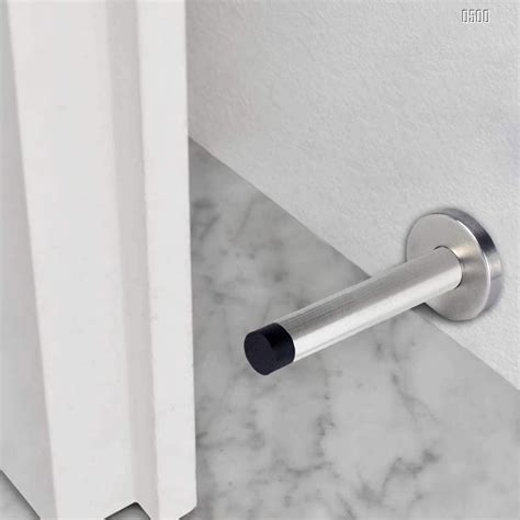 Door Stop Long Door Stopper 6 Inch Large Modern Brushed Metal