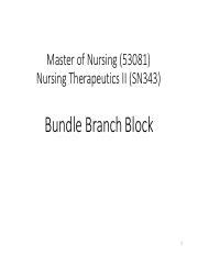 Understanding Bundle Branch Block: Causes, Symptoms, and ECG | Course Hero