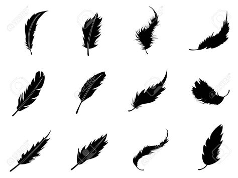 Feather Silhouette Vector Free at Vectorified.com | Collection of Feather Silhouette Vector Free ...