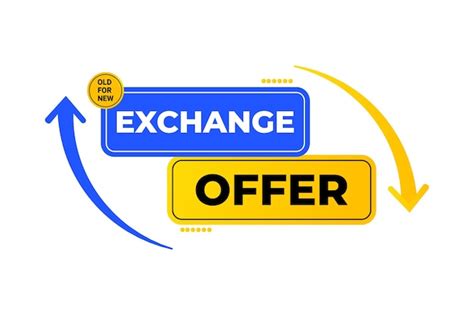 Premium Vector Exchange Offer Vector Design For Business Promotion