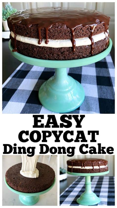 Ding Dong Cake Recipe Easy Chocolate Cake With Cream Filling