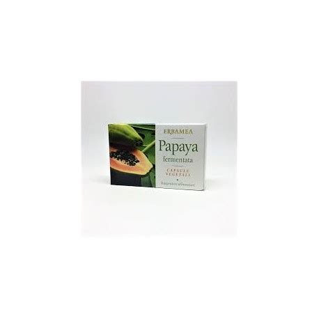 Erbamea Papaya Fermentata 20 Capsule Vegetali Integratore Alimentare