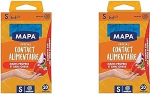 MAPA Contact Alimentaire Gants Fins En Nitrile Recyclables Avec