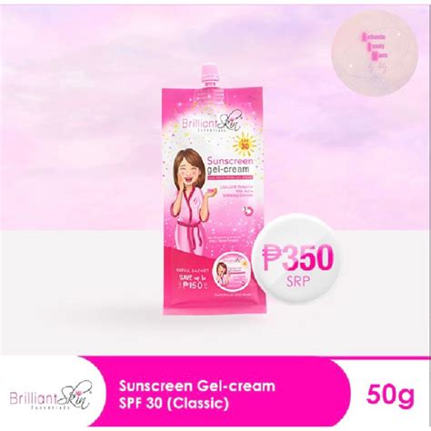 Brilliant Skin Sunscreen Gel Cream 50g Shopee Philippines