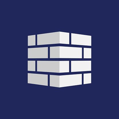 Bricks Icon Bricks Logo Isolated On Background Vector Illustration ...