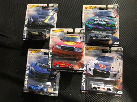 【未使用に近い】ホットウィール Hot Wheels Open Track オープントラック Nsx Gt Amgメルセデス Hks R32スカイラインgtr アウディr8 5台 190eの