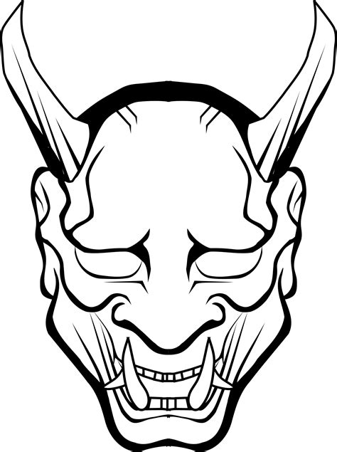 Oni Mask File Transparent Hq Png Download Freepngimg