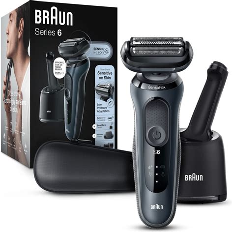 Barbeador Para Pele Sensível - Braun Barbeador elétrico para pele sensível, barbear molhado e seco ...