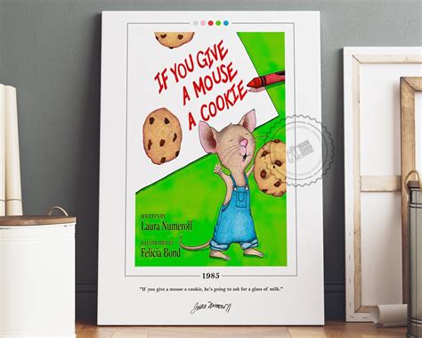 If You Give a Mouse a Cookie Book Cover Poster Laura Numeroff, If You ...