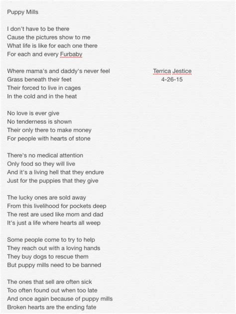 Puppy Mill Poem