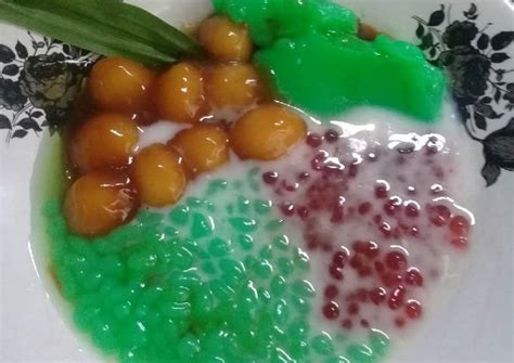 Resep Es Dawet Bubur Campur Surabaya Skip Bubur Ketan Hitamnya Oleh