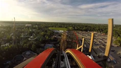 Goliath Roller Coaster Pov At Six Flags Great America Youtube