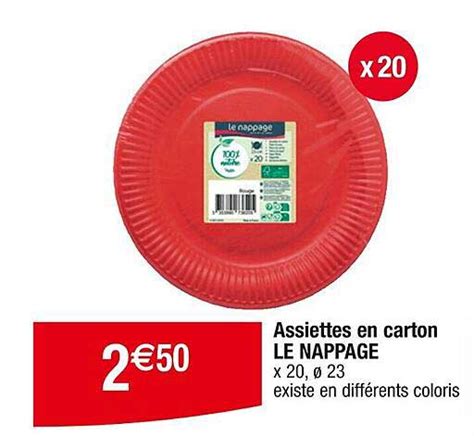 Promo Assiettes En Carton Le Nappage Chez Cora Icatalogue Fr