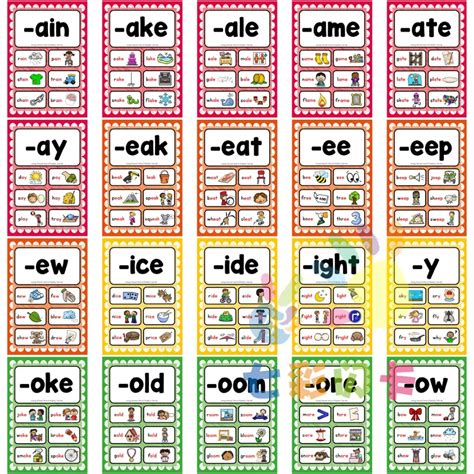 50pcsset English Phonics Root Pronunciation Rules Kids Learn Word