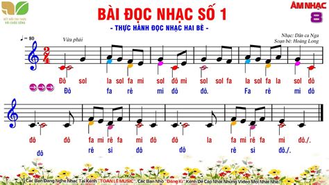 BÀI ĐỌC NHẠC SỐ 1 LỚP 8 SGK Kết Nối Tri Thức Với Cuộc Sống Đọc