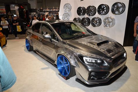 Engraved Subaru WRX STI With Widebody Kit Is Pure Art At 2016 SEMA