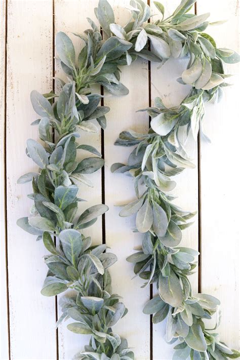 Lambs Ear Garland Lambs Ear Farmhouse Decor Year Round Garland