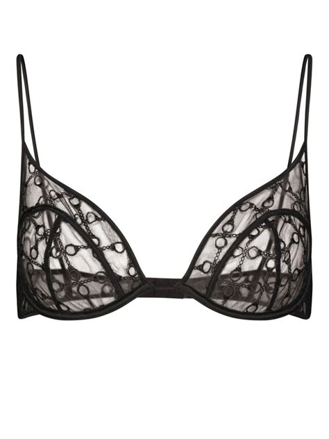 Kiki De Montparnasse Handcuff Demi Cup Bra Black Farfetch