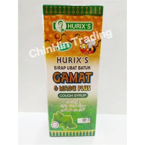 HURIX S Sirap Ubat Batuk Gamat Madu Plus Cough Syrup 180ml PGMall