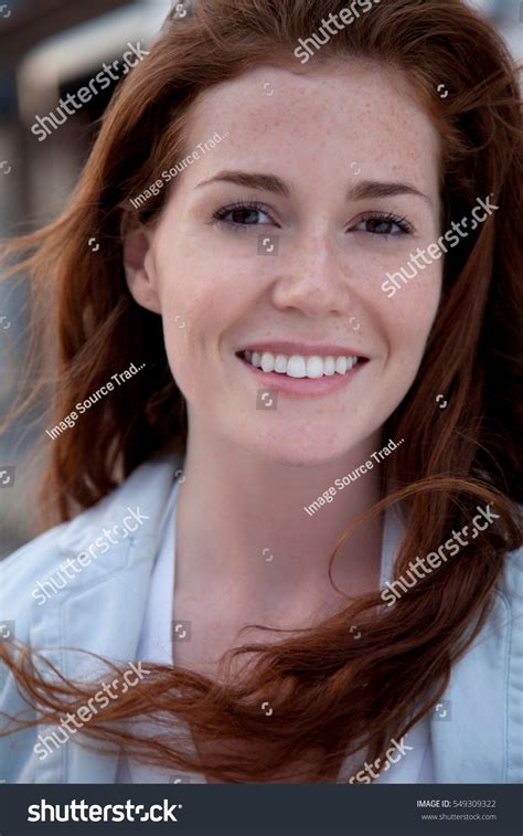 Young Woman Long Red Hair Portrait Stock Photo 549309322 Shutterstock