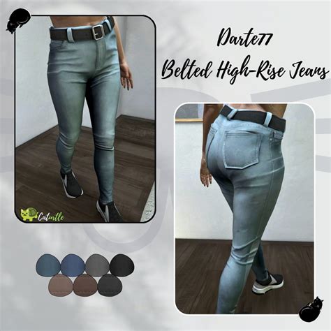 Belted High Rise Jeans For MP Female GTA5 Mods