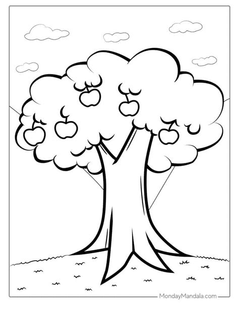 Apple Tree Printable Coloring Pages