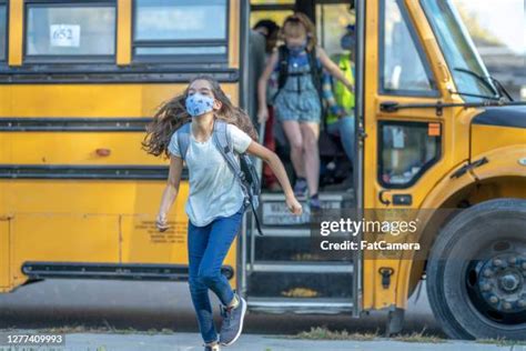 Students Getting Off Bus Photos And Premium High Res Pictures Getty