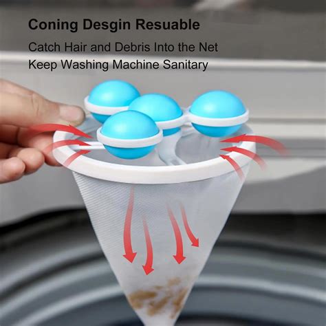 X Wash Machine Hair Lint Catcher Removal Net Bags Float Filter