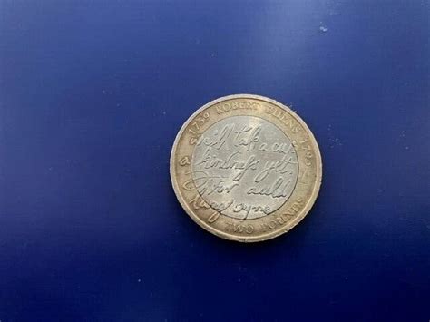 Rare Collectable £2 Pound Coin Robert Burns Auld Lang Syne 2009 Ebay