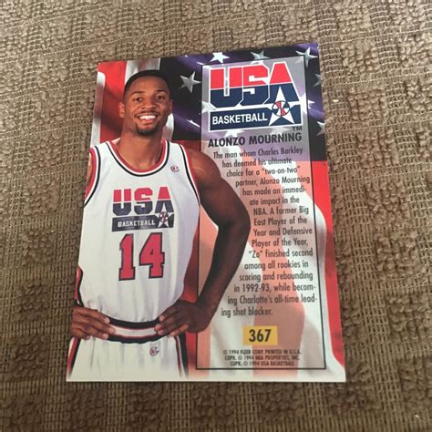 1993 94 Fleer Ultra Alonzo Mourning USA Basketball 367 EBay