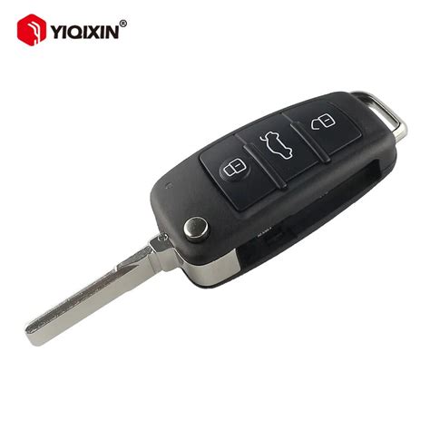 YIQIXIN 3 Button Foldable Remote Car Key Shell For Audi A2 A3 A4 A6 A6L