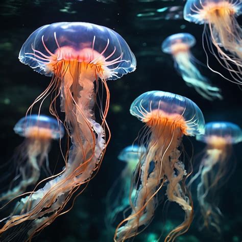 Premium Photo Jellyfish Chromatic Ballet Of Underwater Elegance